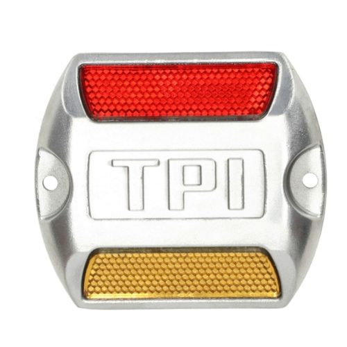 TPI MRS-100 Double Sided Aluminum Alloy Reflective Road Stud Cat Eye Without Shank