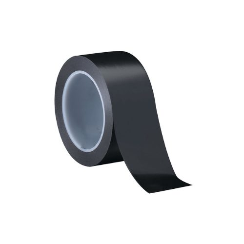 Road Safety PVC Black Heat Resistant Reflective Tape 25 Metre Roll