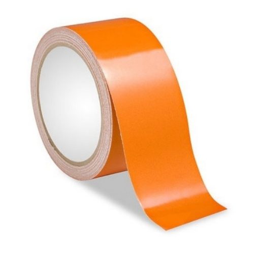 Road Safety PVC Orange Heat Resistant Reflective Tape 25 Metre Roll