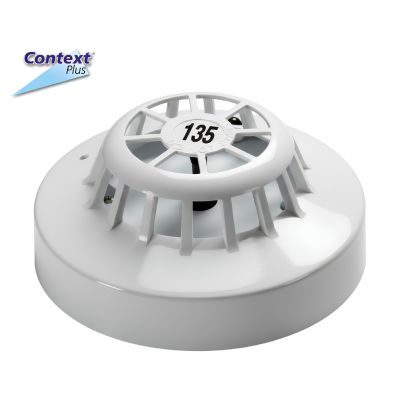 Context Plus Heat Detector 135°F Series 65A Flame Retardant Emergency Alarm with Flashing LED