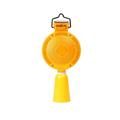 TL0014 SOLAR ROAD SAFETY LED FLASHING WARNING LIGHT TRAFFIC CONE MOUNTED