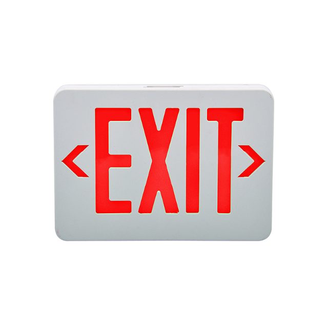 EMERGENCY EXIT LIGHT LX 750G R RED AND GREEN UL LISTED EXIT SIGN WITH RECHARGEABLE BATTERY OR CELL BACKUP