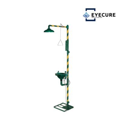 EYECURE S250 ABS PLASTIC EYEWASH STATION WITH SAFETY SHOWER COMBINATION UNIT