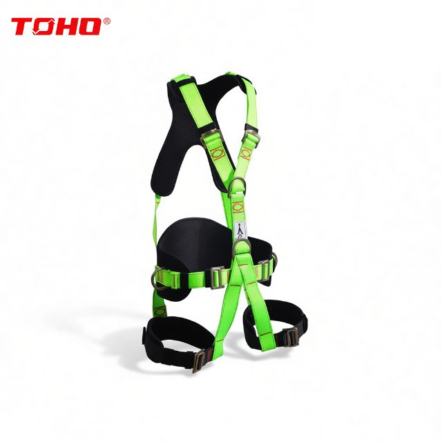TOHO MH111 5D RING FULL BODY SAFETY HARNESS FOR FALL ARREST WORK POSITIONING AND CLIMBING WITH STEEL COBRA BUCKLES