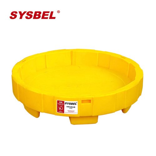 SYSBEL SPP106 2 36L Single Drum Oil Drum Tray FM and CE Approved Polyethylene Spill Containment Tray