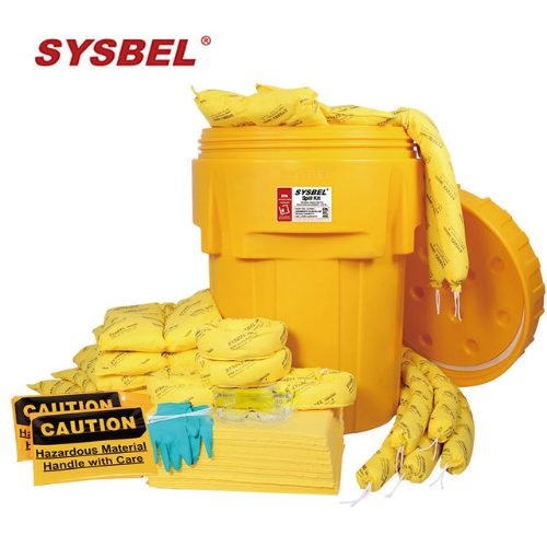 SYSBEL SYK201 Chemical Only Spill Kit with Overpack Salvage Drum 75L and 90L
