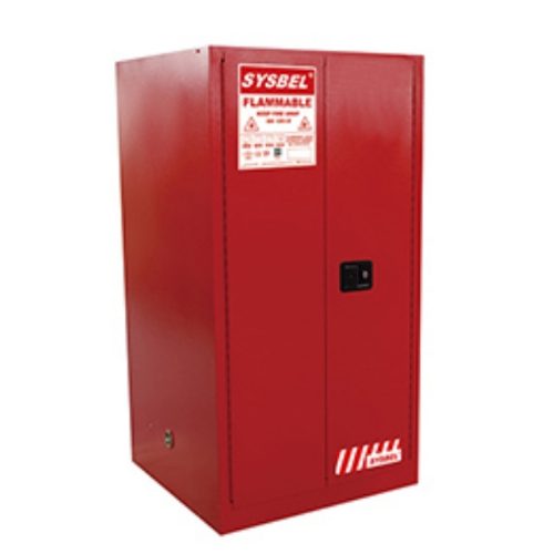 SYSBEL WA810450R 45 Gallon 170 L Combustible Flammable Liquid Storage Cabinet