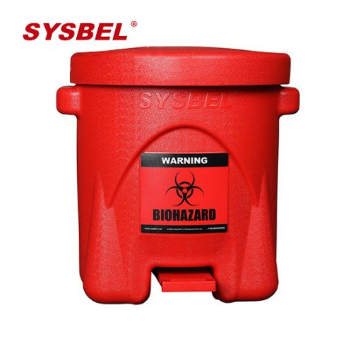 SYSBEL WA8109600 14 Gal 53 L Biohazard Waste Can
