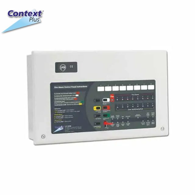 CONTEXT PLUS IP30 CONVENTIONAL FIRE ALARM PANEL 2 4 AND 8 ZONE EN54 2/4 CERTIFIED SAFETY EQUIPMENT