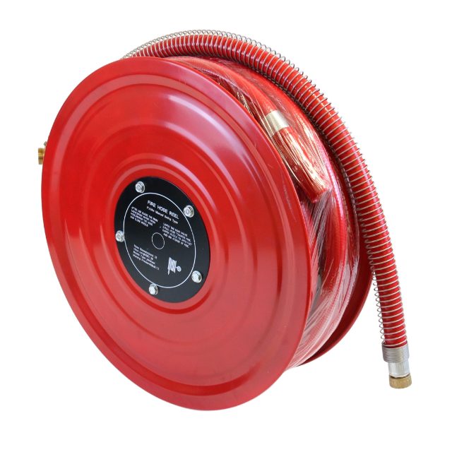 FIXED WALL MOUNTED FIRE HOSE REEL 30M 1 INCH MANUAL SWING TYPE COMMERCIAL AND RESIDENTIAL FIRE SAFETY SYSTEM