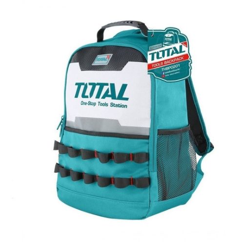 TOTAL THBP0201 Tool Backpack 34 × 17 × 45 cm with Internal Handle Bag and External Pockets