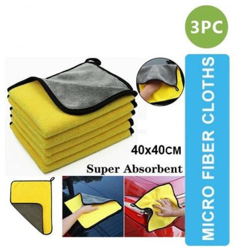 ADC 009 Microfiber Cloth Pack of 3 40 × 40 cm for Multi Surface Cleaning