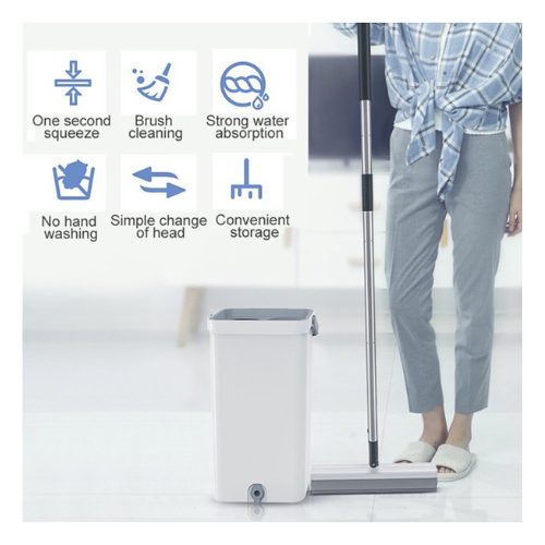 321 Squeeze Mop With Bucket 12 Liter Hands Free Floor Cleaning Mop