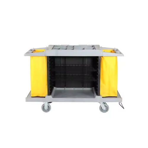 Industrial AF 8169 Large Size Multifunctional Hotel Service Cart Trolley Cleaning Janitorial