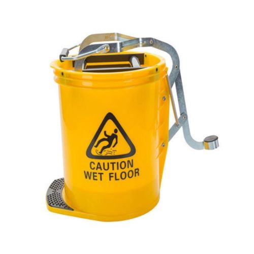 WB25 Yellow Wringer Mop Bucket 25 Liters with Built in Wringer