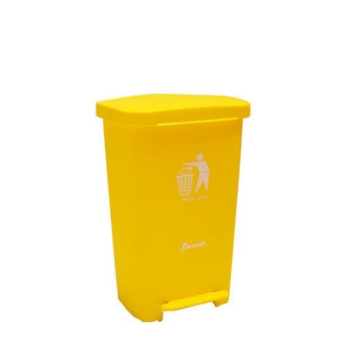XDL 30D 3 Industrial Garbage Plastic Dustbin Yellow 30 Liter Push Lid