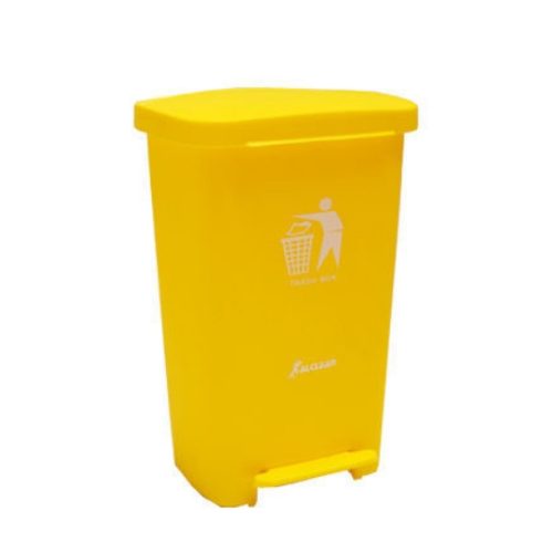 XDL 50D 3 Industrial Garbage Plastic Dustbin Yellow 50 Liter