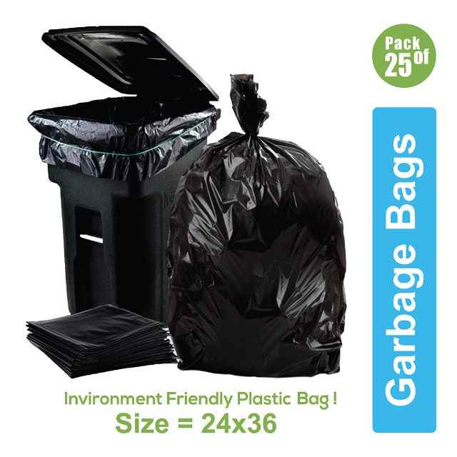Industrial BGB004 HDPE Black Disposable Garbage Bags