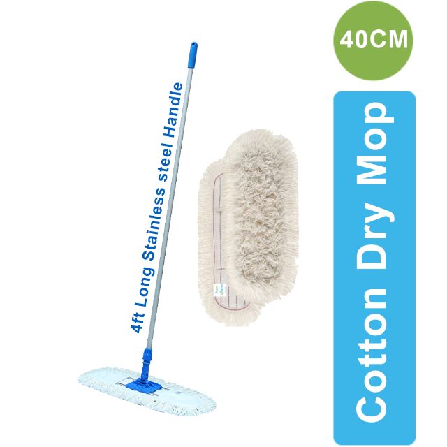 Cotton Dry Mop 40CM 60CM 90CM for Dry Floor Cleaning
