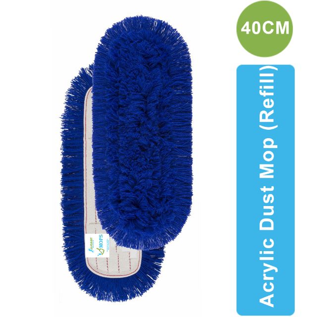 AMR 40CM Acrylic Dust Mop Refill for Dry Floor Cleaning