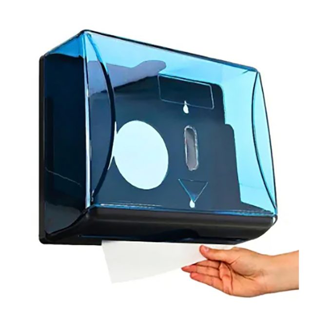 TH 612 Black Wall Mounted ABS Plastic Tissue Dispenser for Bathroom and Kitchen