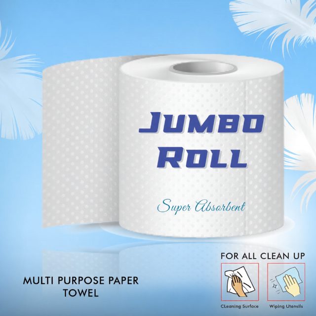 500 Gram Jumbo Tissue Roll for Commercial and General Hygiene Use