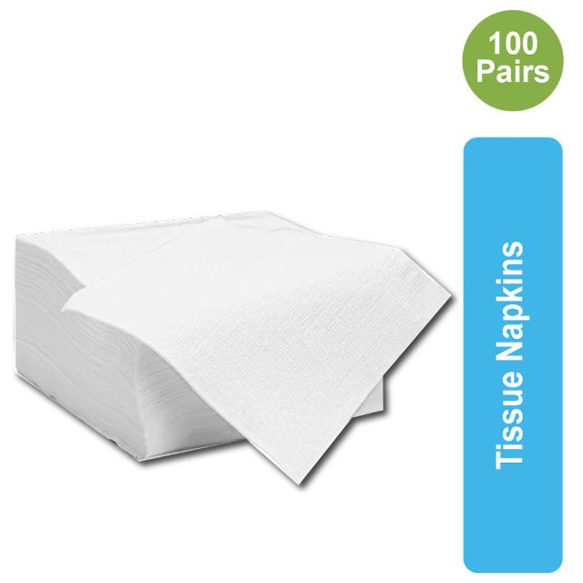 TN100 Premium Tissue Napkins 100 Pairs for Dining and General Hygiene