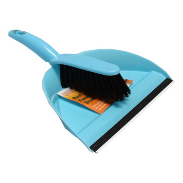 9126 Desk Broom Plastic Dustpan with Brush for Car Sofa and Small Area Cleaning