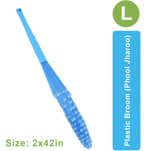 Plastic Broom Phool Jhaaro Large Waterproof Floor Sweeping Broom for Indoor and Outdoor Cleaning