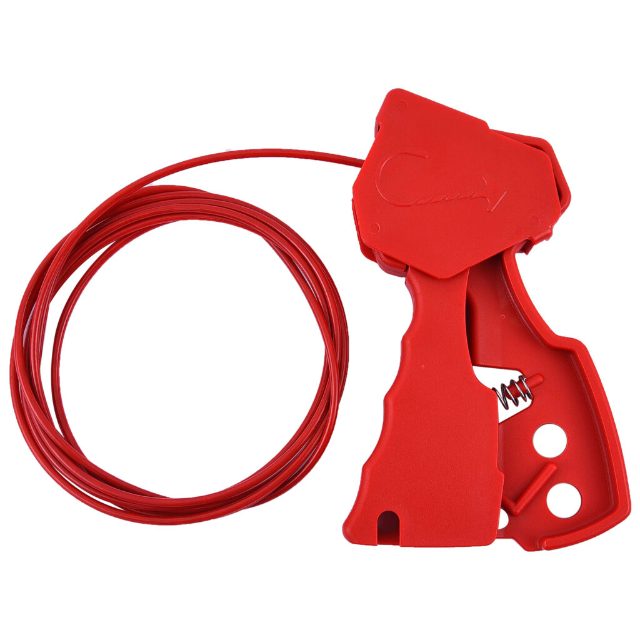 Grip Cable Lockout with 3.5mm x 2.4m Stainless Steel Cable for LOTO