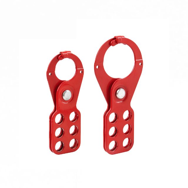 LOTO 25mm and 38mm Red Steel Safety Lockout Hasp for Group Lockout