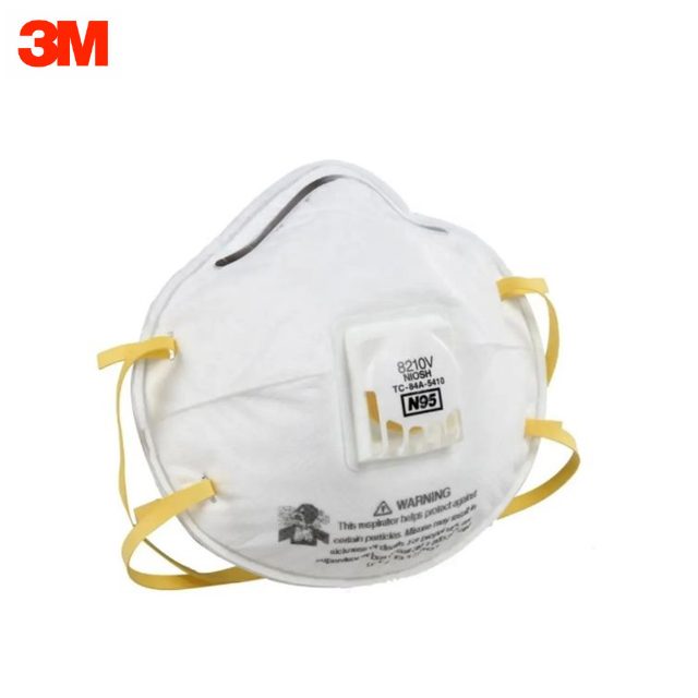 3M 8210V N95 Lightweight Particulate Respirator Face Mask with Cool Flow Valve