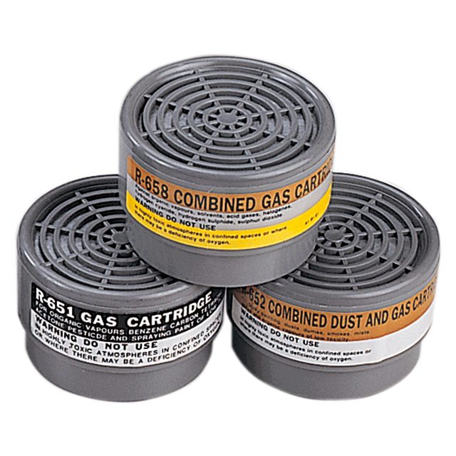 Respirator Cartridge R-651 R-652 and R-658 for Organic Vapors, Paint Spray and Acid Gases
