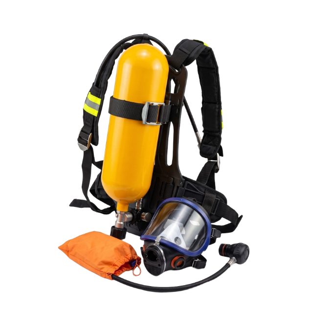 Self Contained Breathing Apparatus SCBA Kit with 6.8L Steel Cylinder for Respiratory Protection