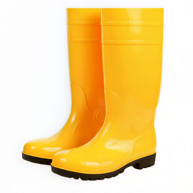 Steel Toe Rubber Gumboots Waterproof Safety Boots with Reinforced Steel Toe Cap