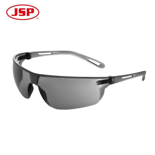 JSP Stealth 16g ASA920-163000 Smoke Lens Lightweight Safety Glasses with Anti Scratch Coating