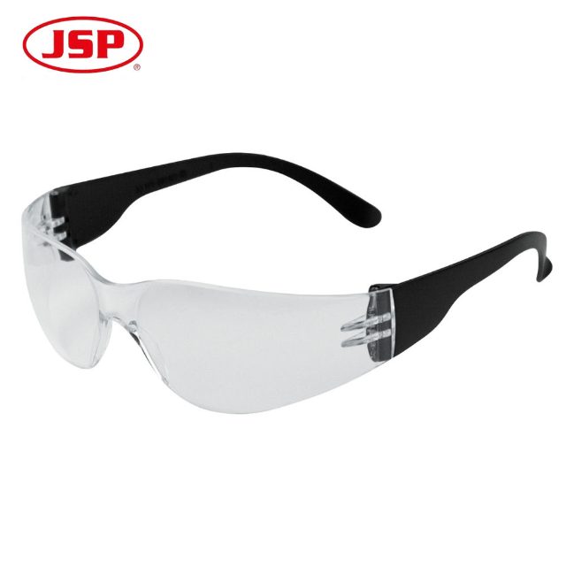 JSP Junior Stealth 7000 Clear Polycarbonate Safety Glasses with Scratch Resistant Lenses