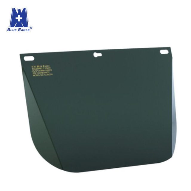 Blue Eagle FC48G3N Heat Resistant Light Green Polycarbonate Face Shield Visor
