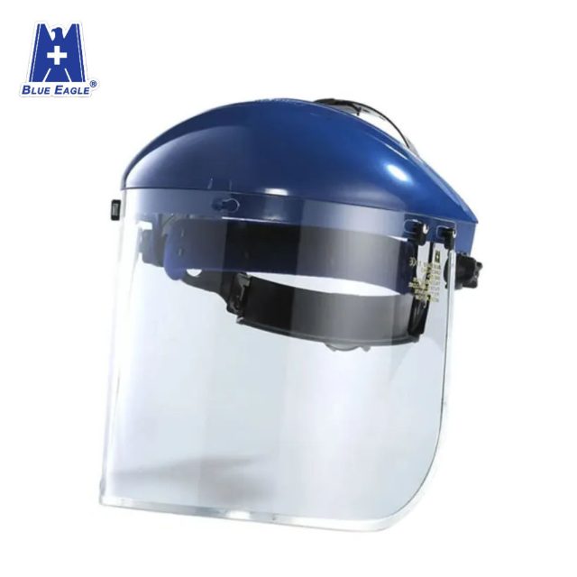 Blue Eagle B1BL Adjustable Ratchet Headgear with FC25 Clear Polycarbonate Face Shield