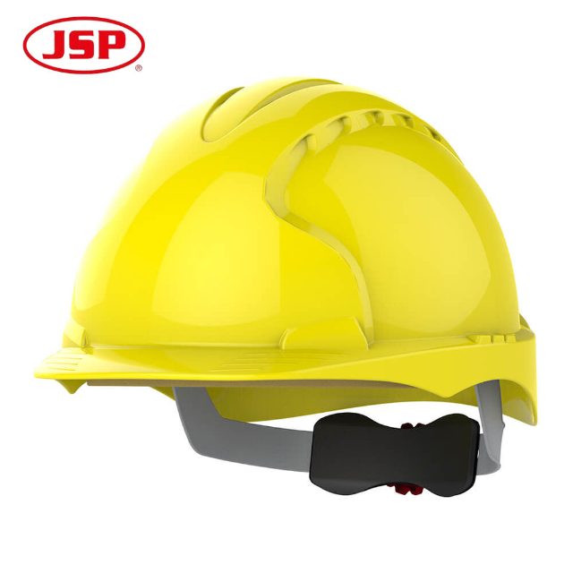 JSP EVO3 Ventilated Safety Helmet with HDPE Shell and Slip Ratchet Adjustment