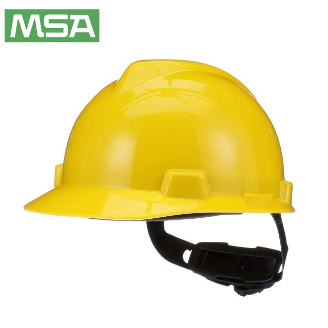 MSA V-Gard Non-Ventilated Safety Hard Hat with Adjustable Suspension