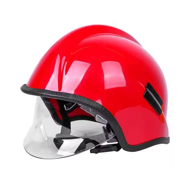 American Style ABS Firefighting Helmet with Protective Face Shield and Heat Resistant Neck Guard