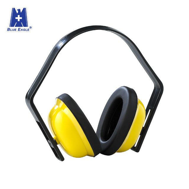 Blue Eagle EM62 Noise Cancelling Yellow Safety Earmuffs with 17 dB SNR