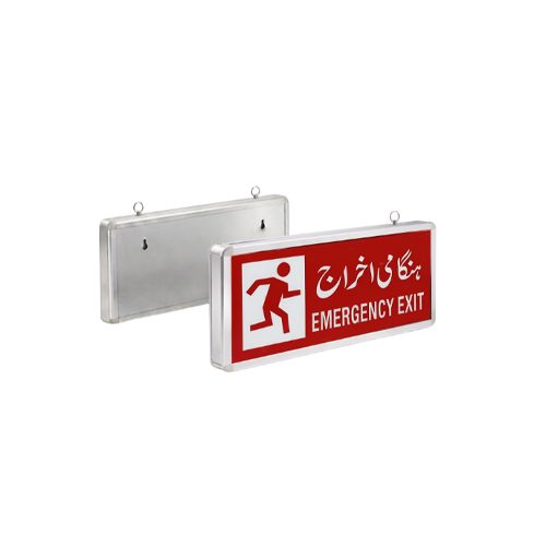 Single Side Red LED Emergency Exit Light with Rechargeable Battery