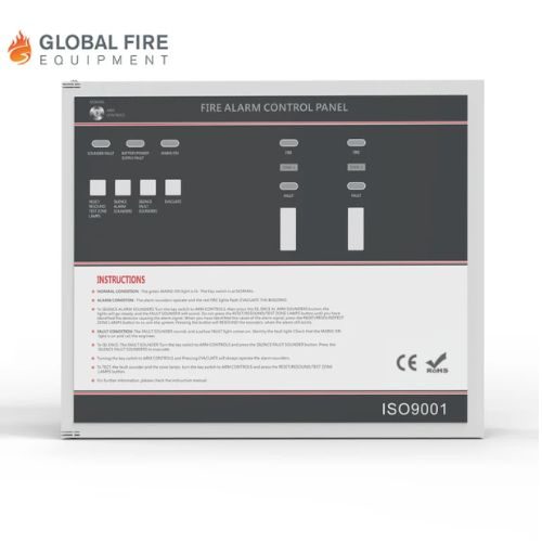 Global Fire CP100 2 Zone Conventional Fire Alarm Control Panel