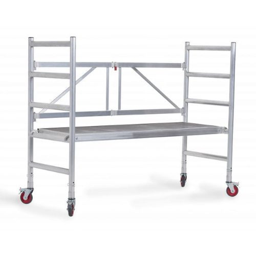 Heavy Duty 2 mm Aluminum Alloy Portable Mini Scaffolding Tower Ladder for Work Maintenance