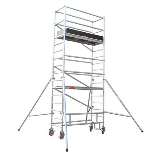 Heavy Duty Aluminium Alloy 2 mm Portable Scaffolding Working Mobile Tower Ladder