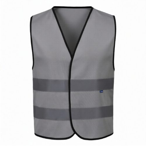 Reflective 120 GSM Polyester Grey Safety Vest