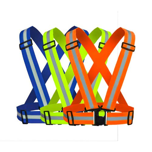 SVB56 Reflective Polyester Adjustable Cross Safety Belt High Visibility Safety Harness