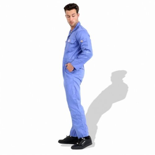 F1022 Flame Resistant Cotton Safety Coverall 240–300 GSM with Reflective Tape